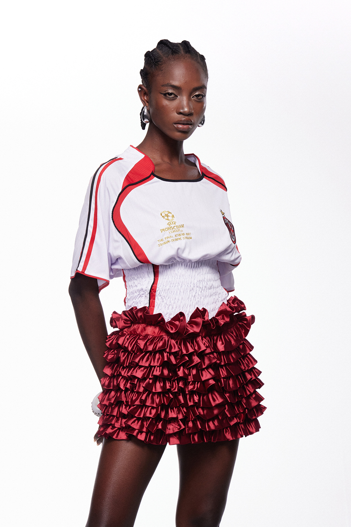 Ieremahel Ruch Print Mini Dress