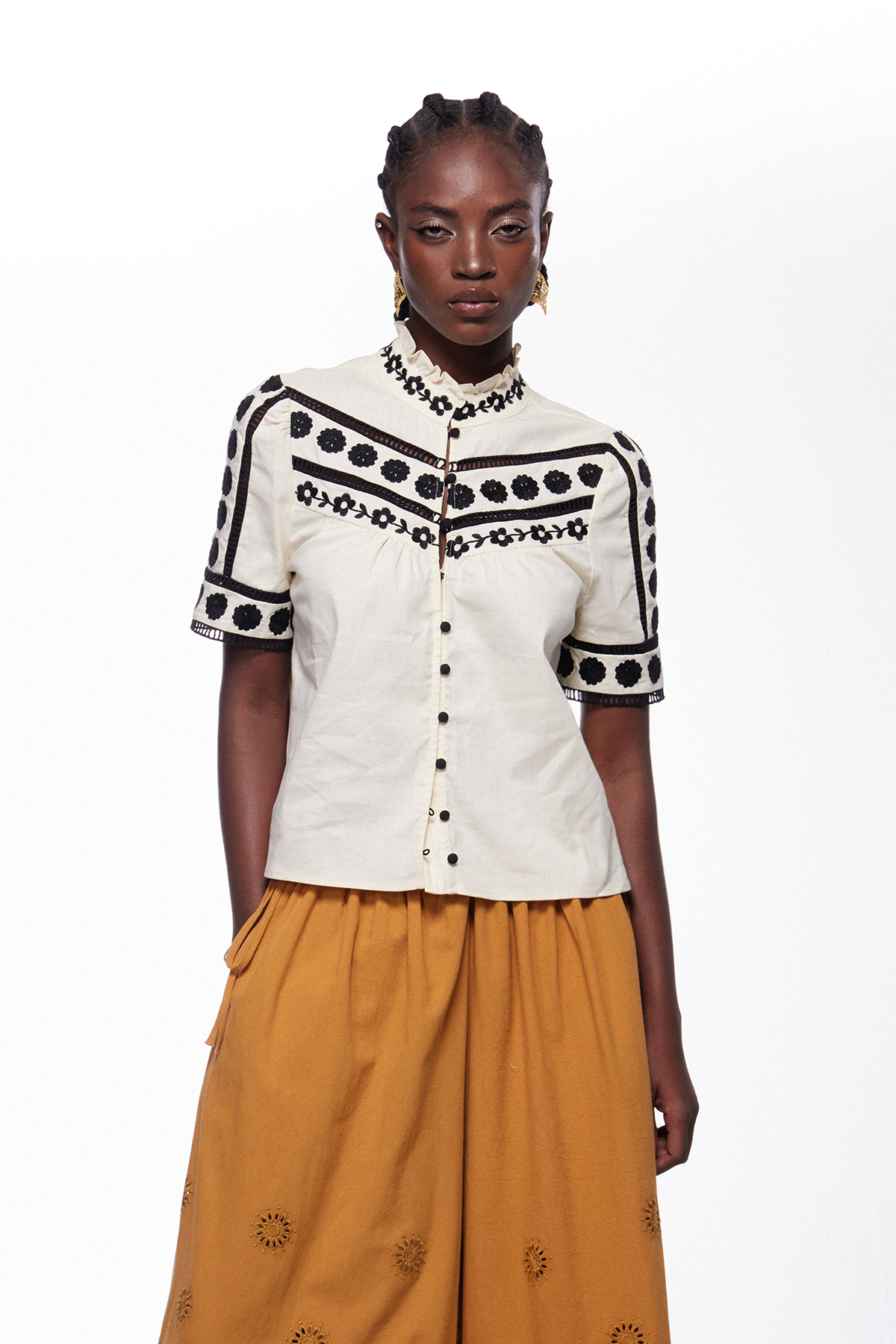 Ieremias Embroidered Floral Top