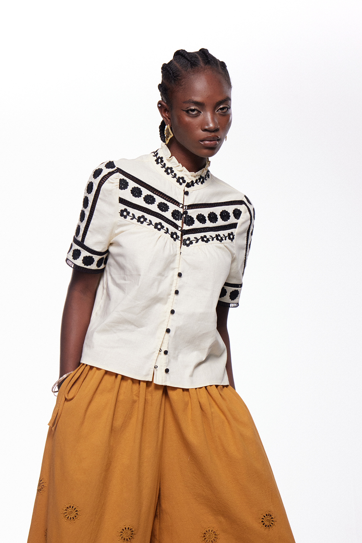 Ieremias Embroidered Floral Top
