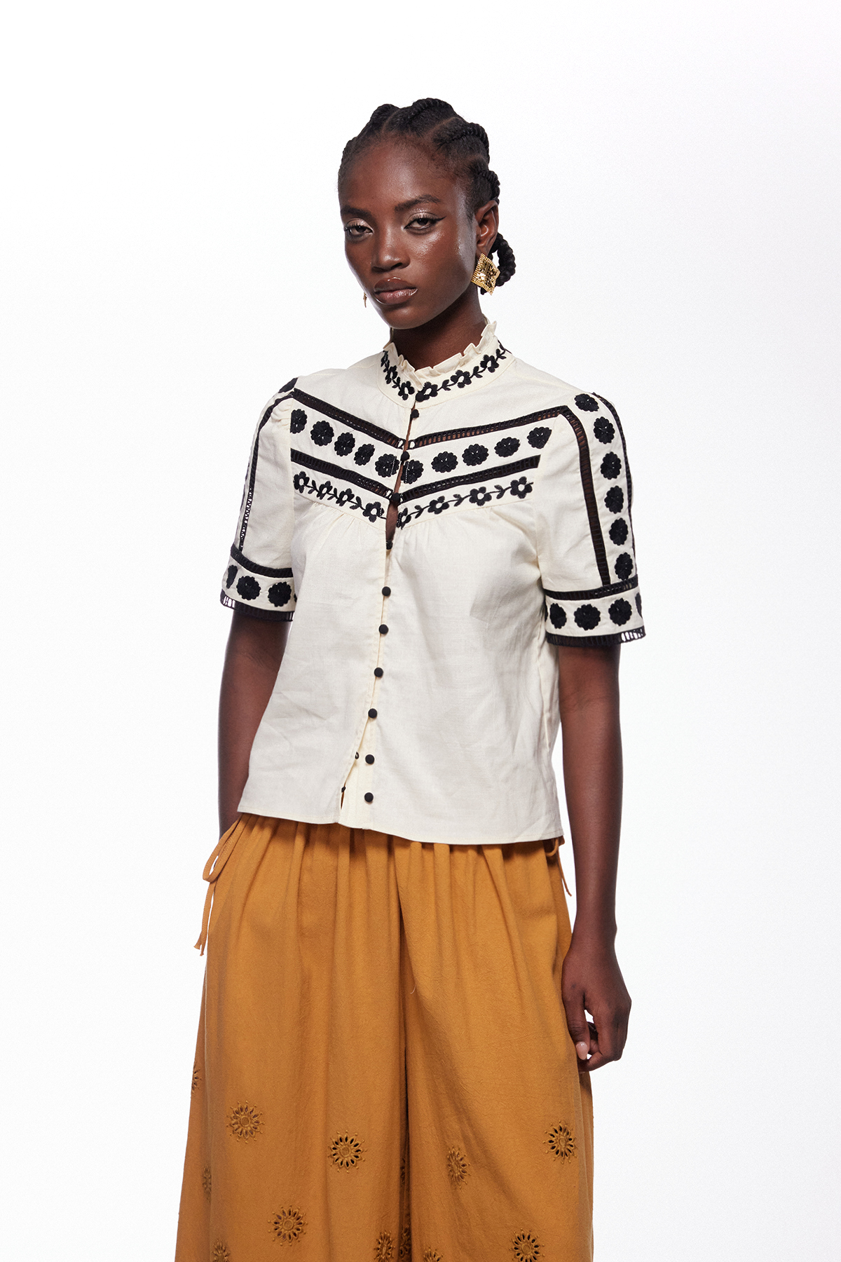 Ieremias Embroidered Floral Top