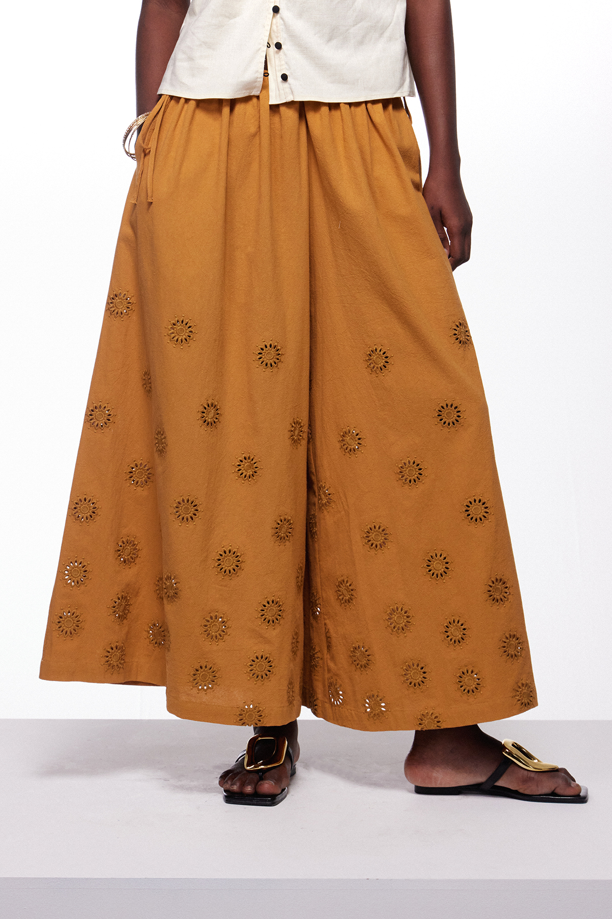 Ieronim Cutout Wide Leg Pants