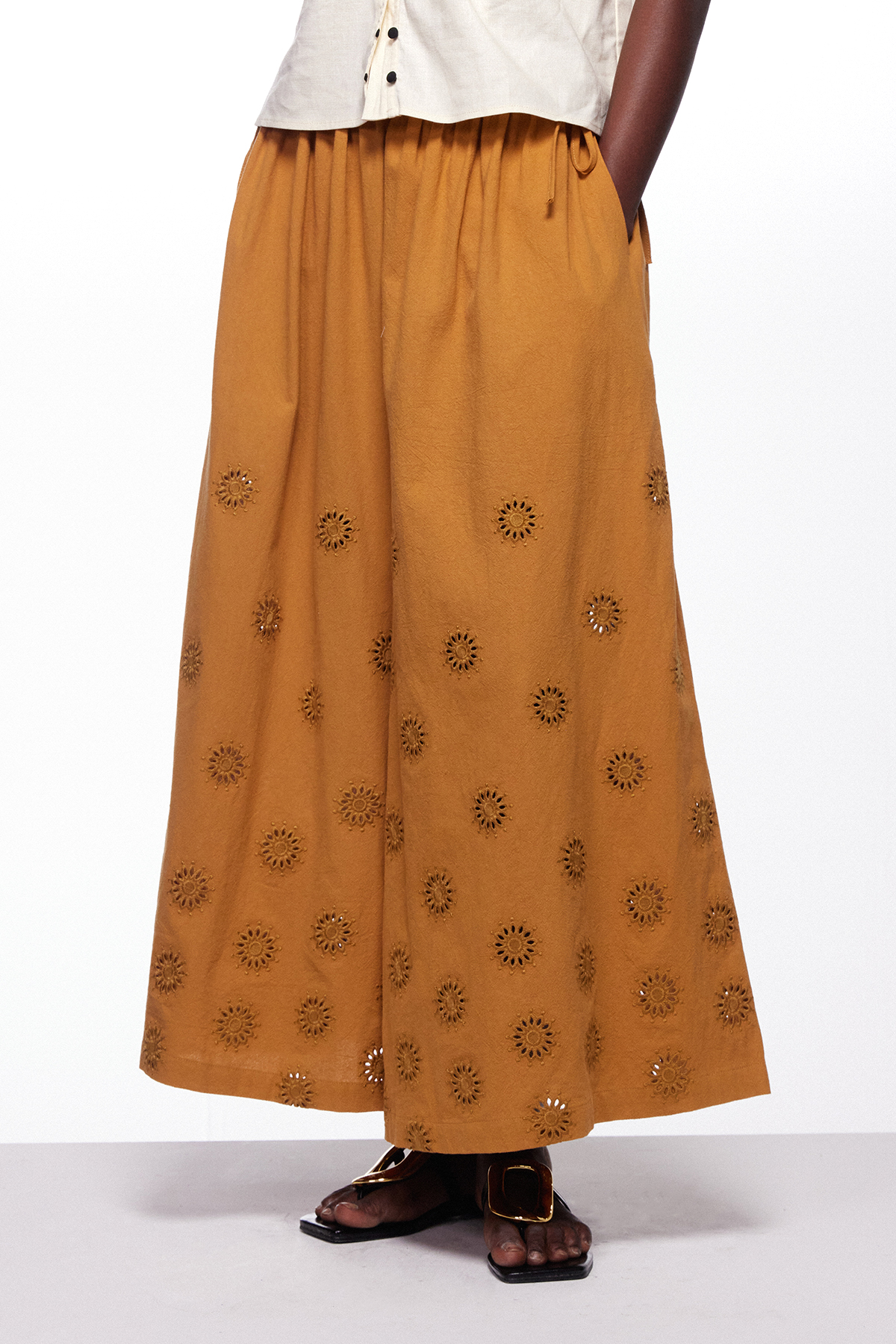 Ieronim Cutout Wide Leg Pants
