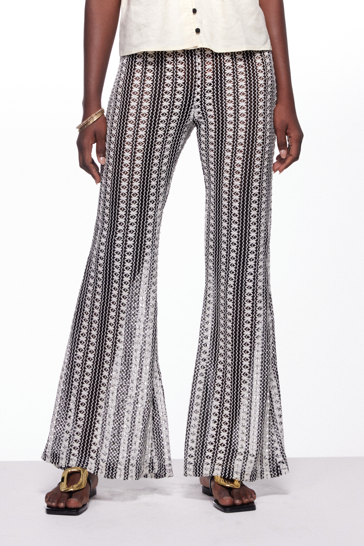 Ieronimus Stripe Bootcut Pants