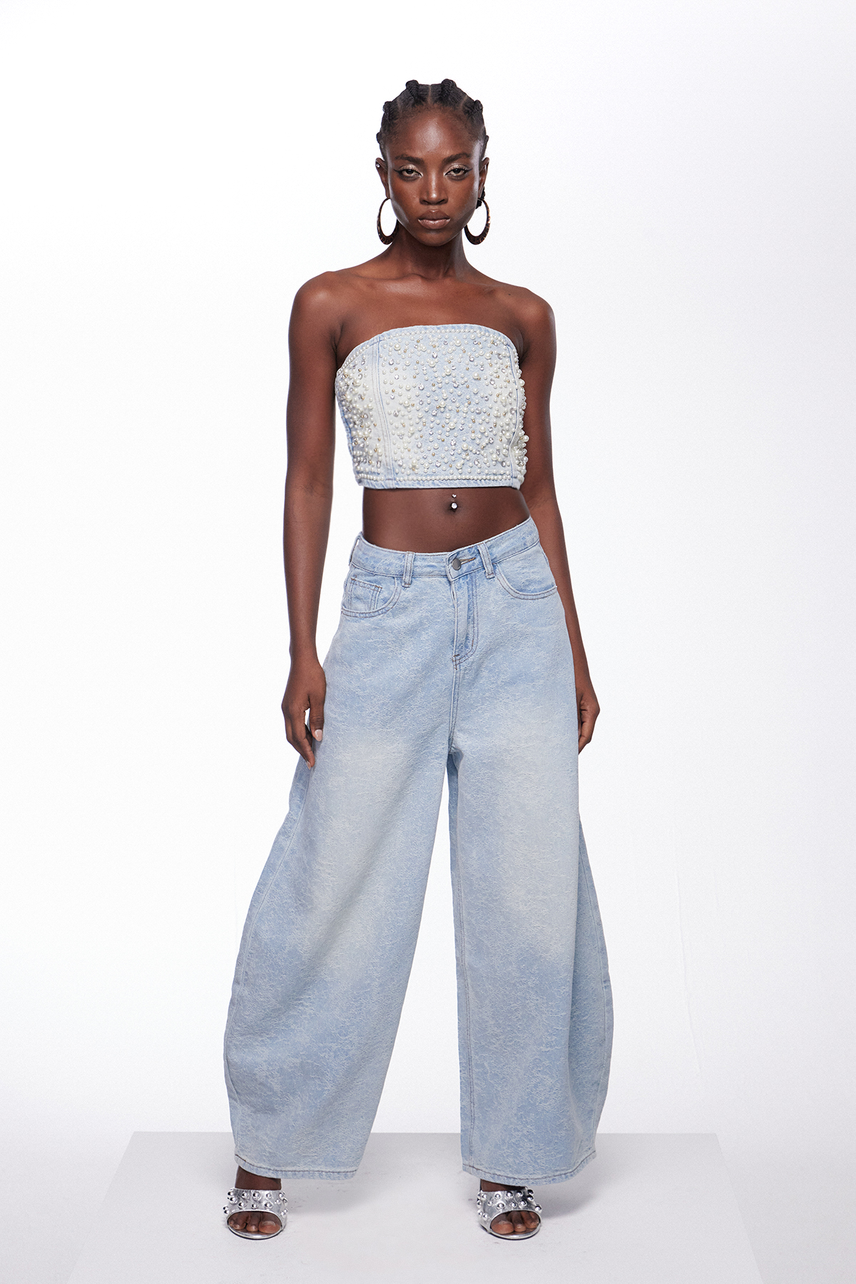 Ifor Pearl Fringe Pants Set