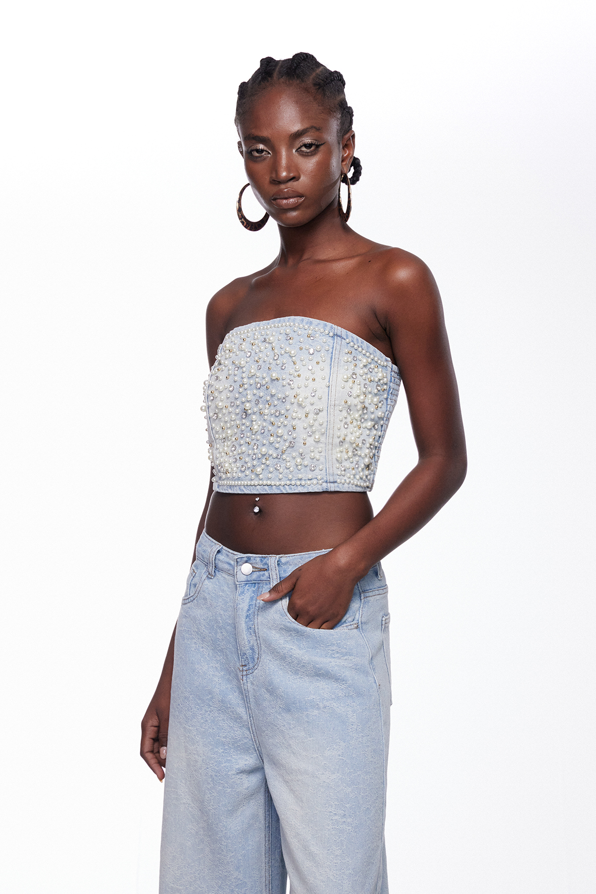 Ifor Pearl Fringe Pants Set