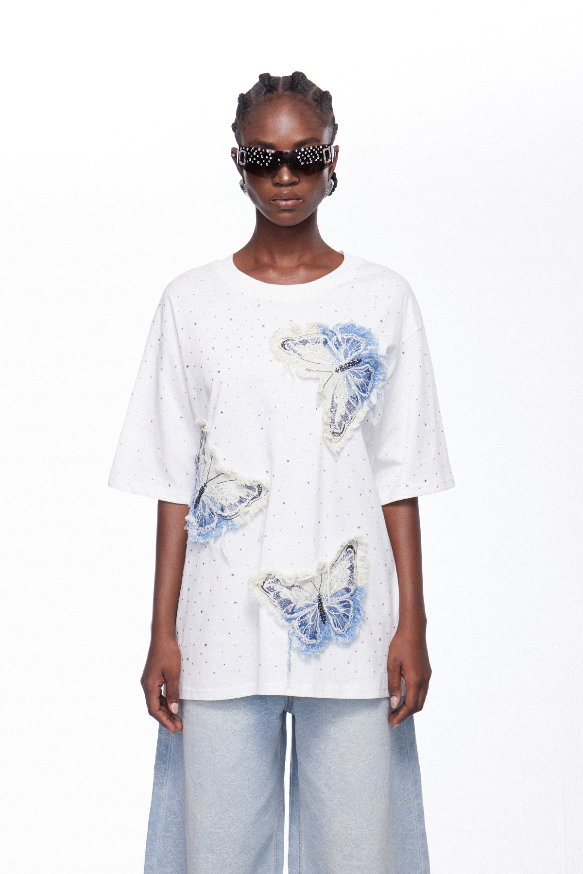 Iga Butterfly Rhinestone Top