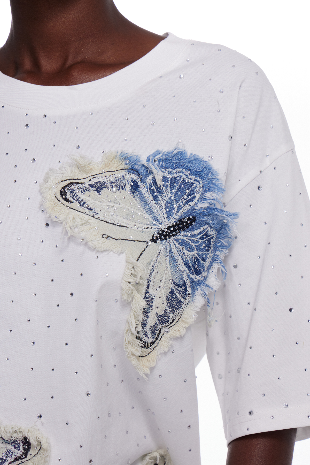 Iga Butterfly Rhinestone Top