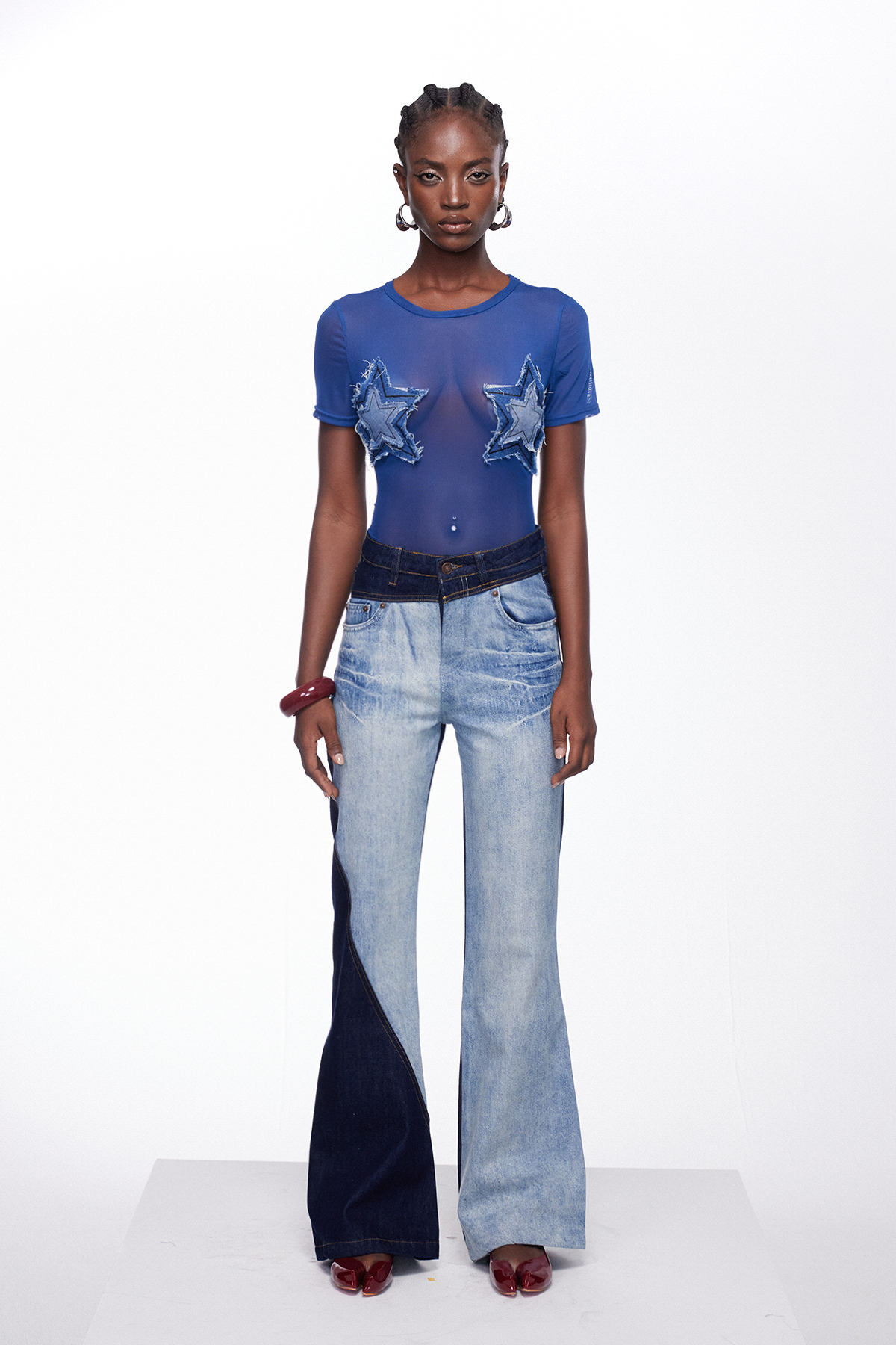 Ignacia Star Mesh Bodysuit
