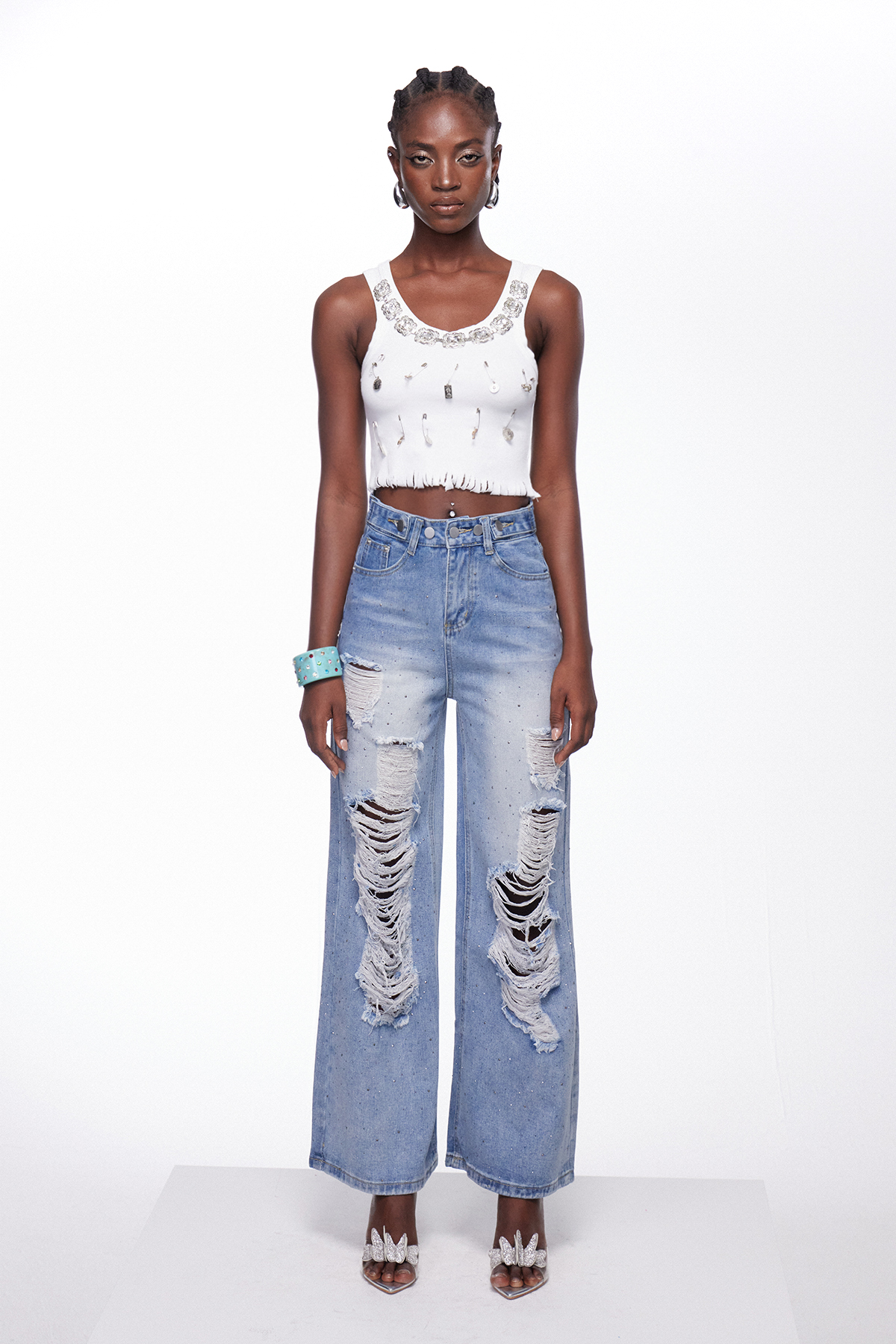 Ignacy Embellished Sleeveless Top