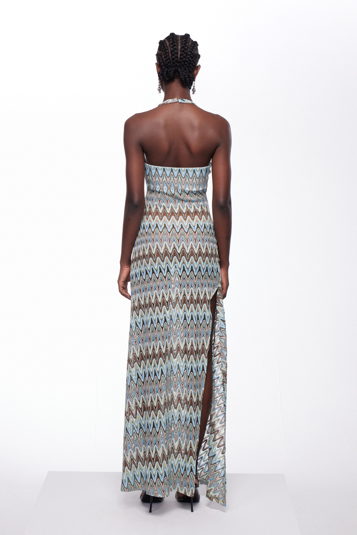 Ignasi Asymmetric Print Maxi Dress