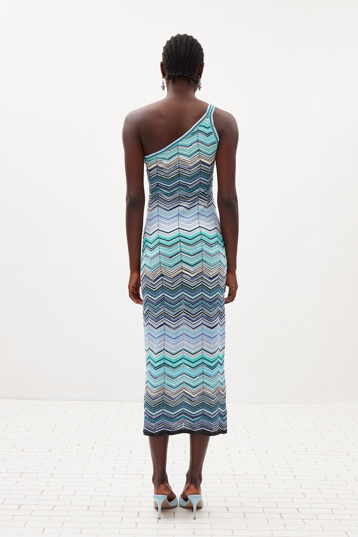 Ignasi One Shoulder Stripe Maxi Dress