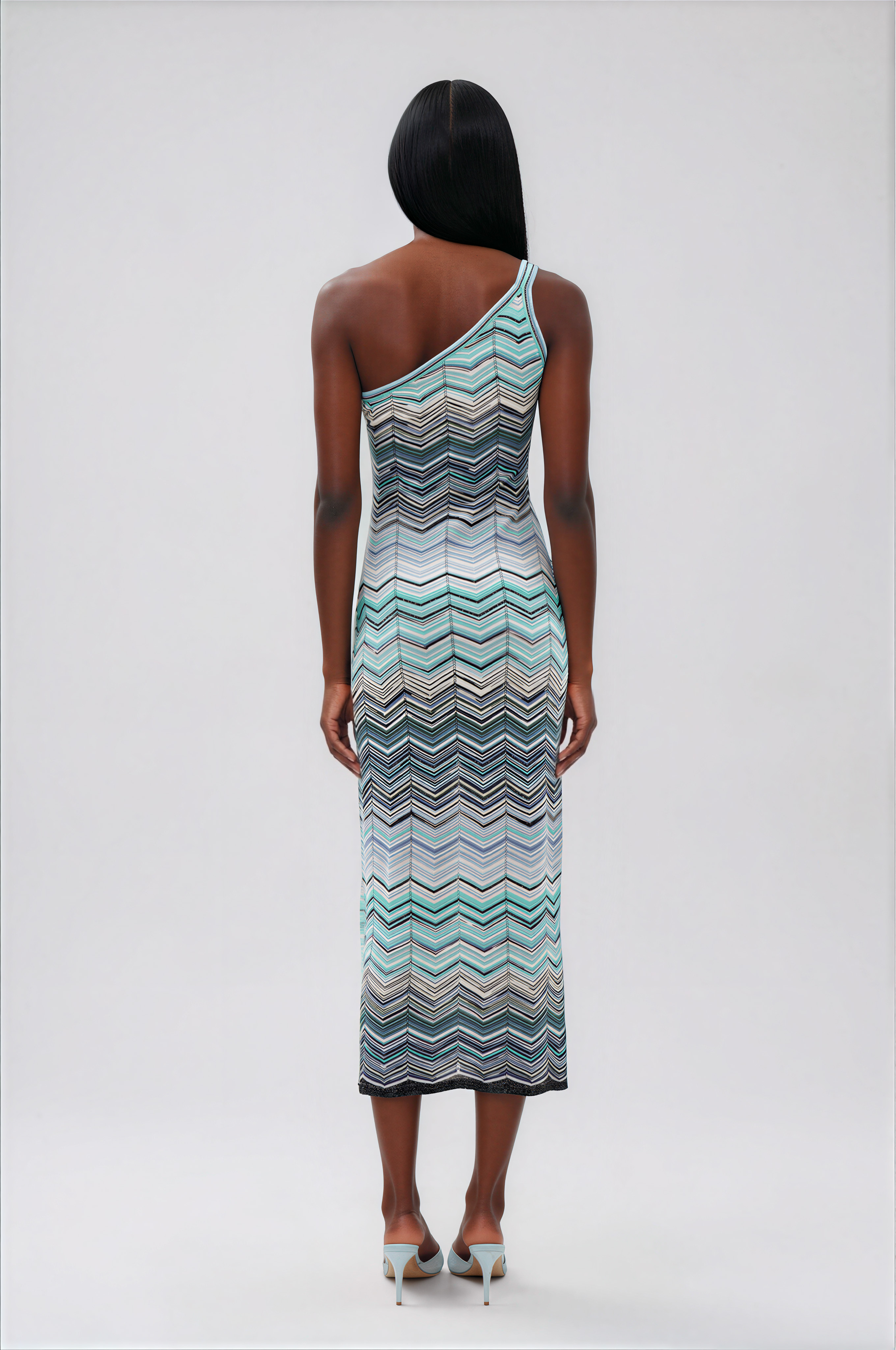 Ignasi One Shoulder Stripe Maxi Dress