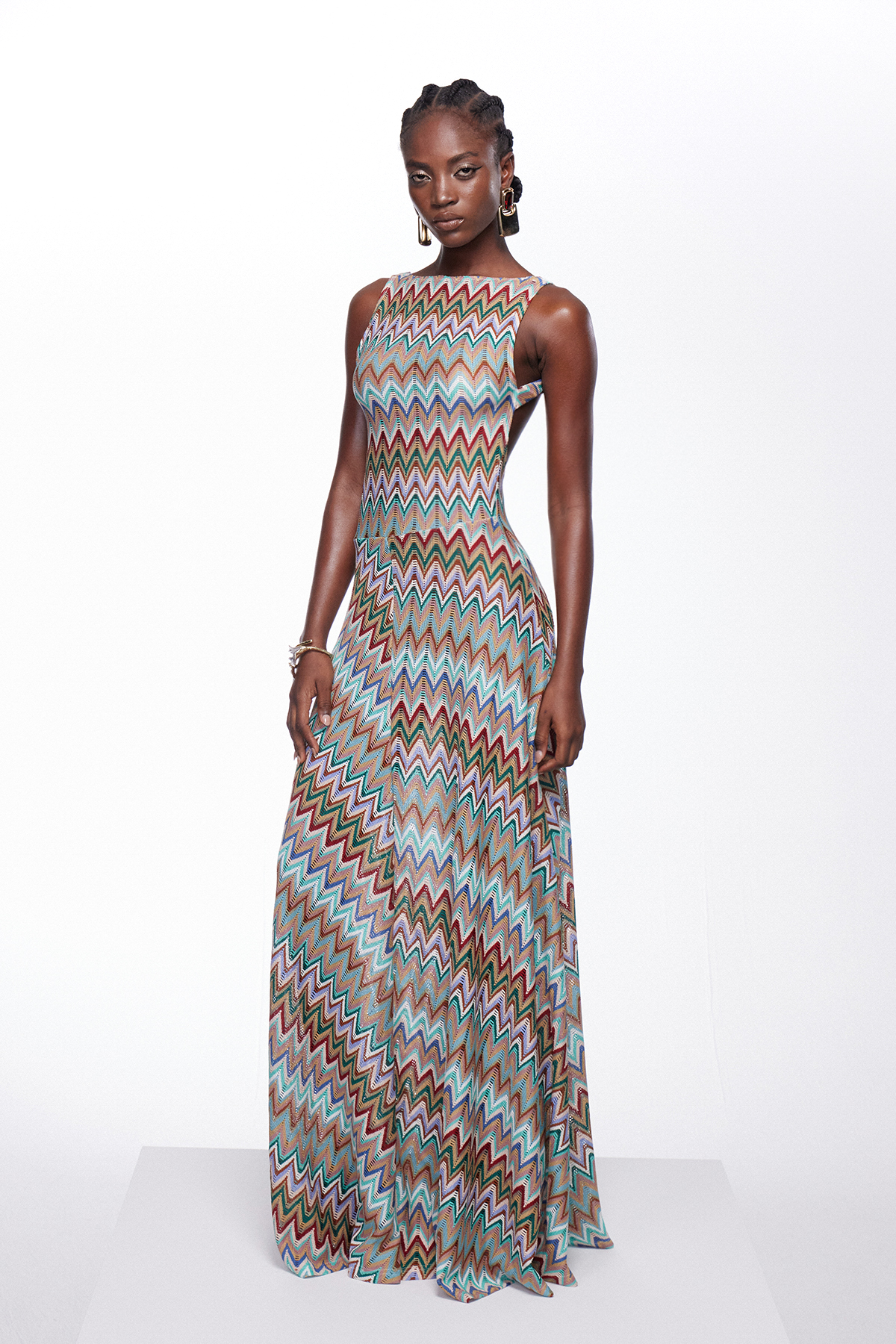 Ignasi Sleeveless Stripe Maxi Dress