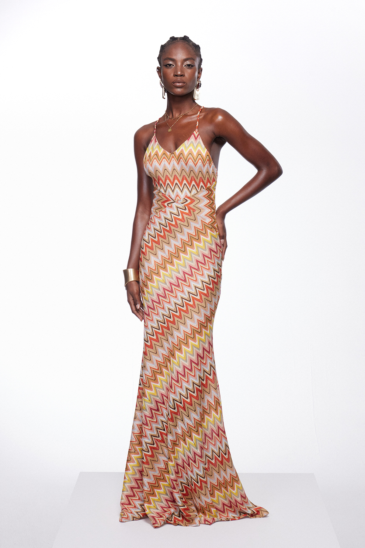 Ignasi Spaghetti Stripe Maxi Dress