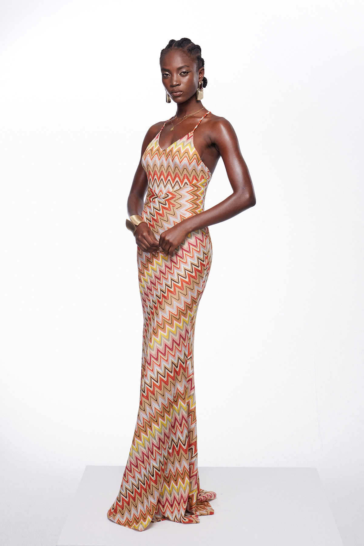 Ignasi Spaghetti Stripe Maxi Dress