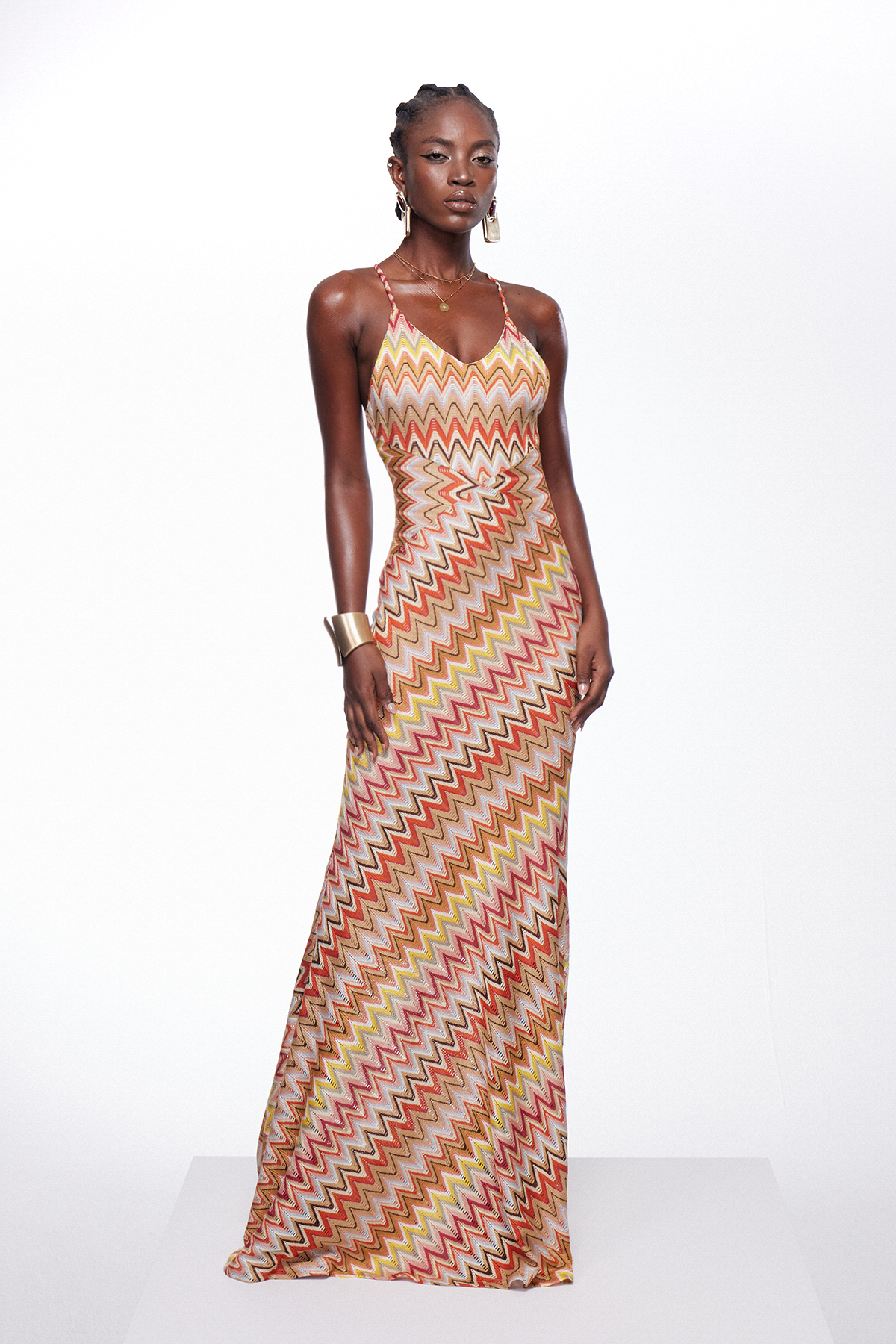 Ignasi Spaghetti Stripe Maxi Dress