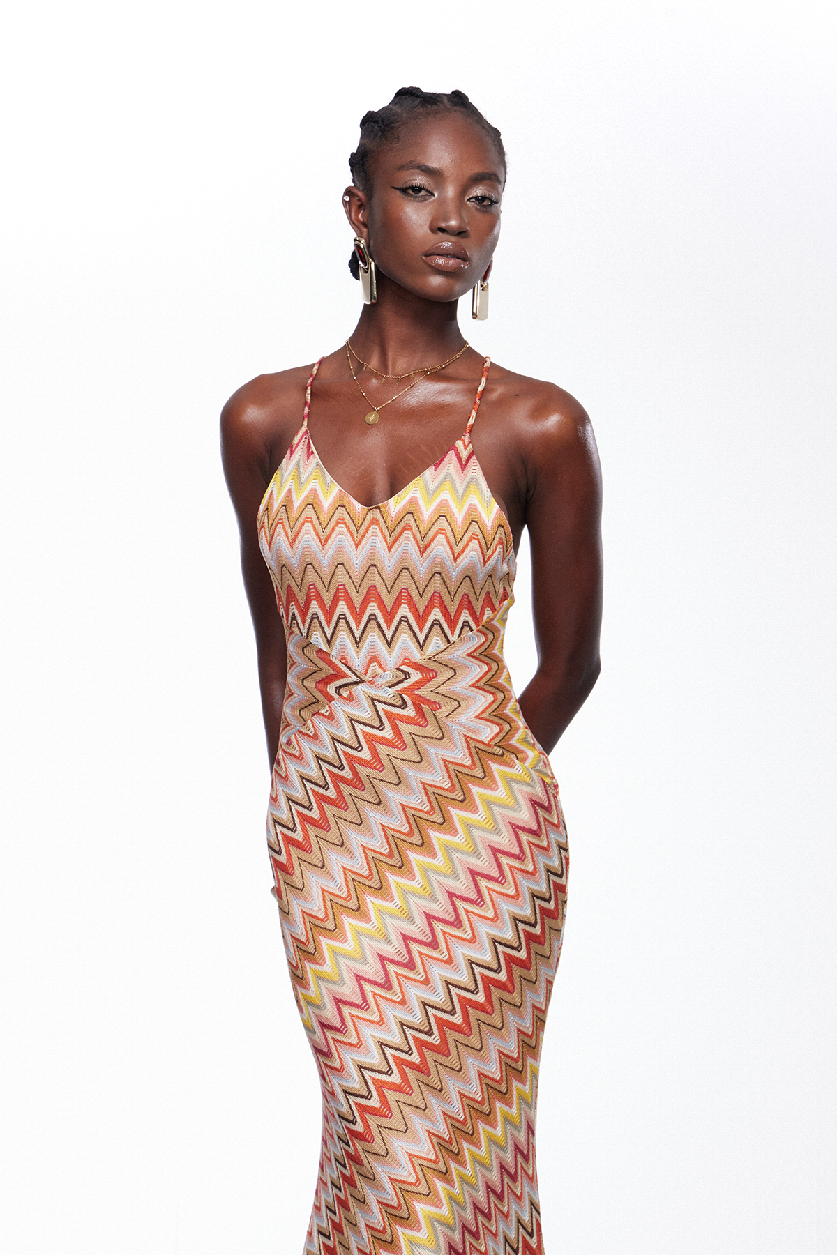 Ignasi Spaghetti Stripe Maxi Dress