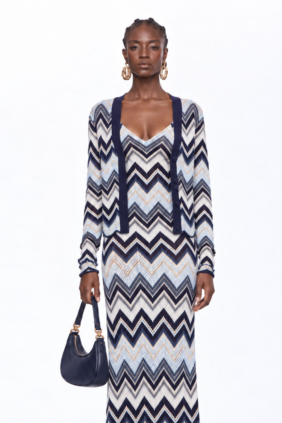 Ignasi Stripe Two Piece Maxi Dress