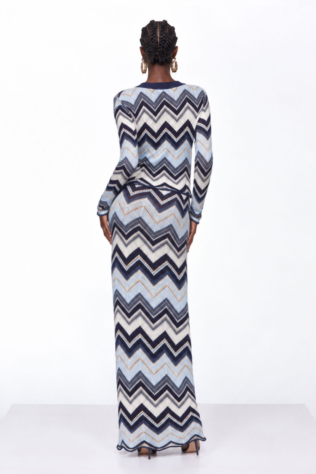 Ignasi Stripe Two Piece Maxi Dress
