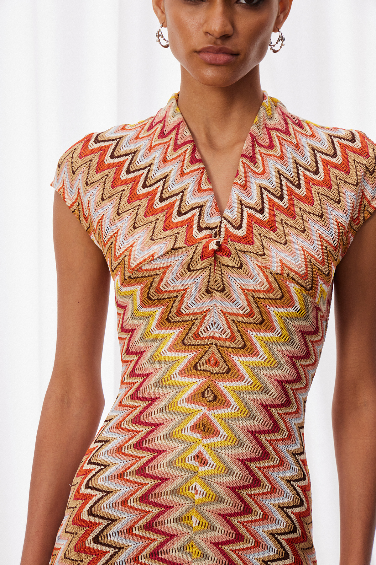 Ignasi V Neck Print Maxi Dress