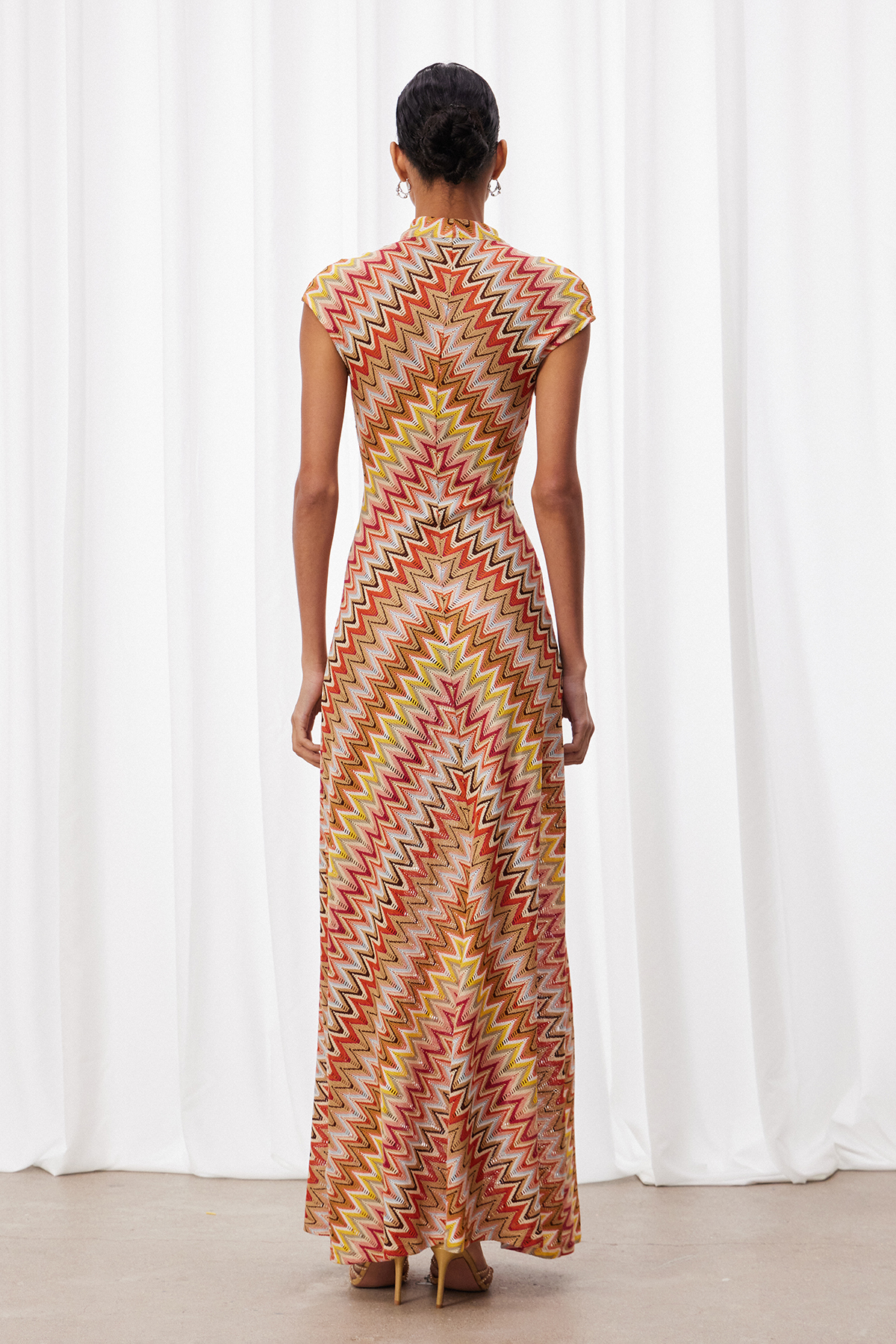 Ignasi V Neck Print Maxi Dress