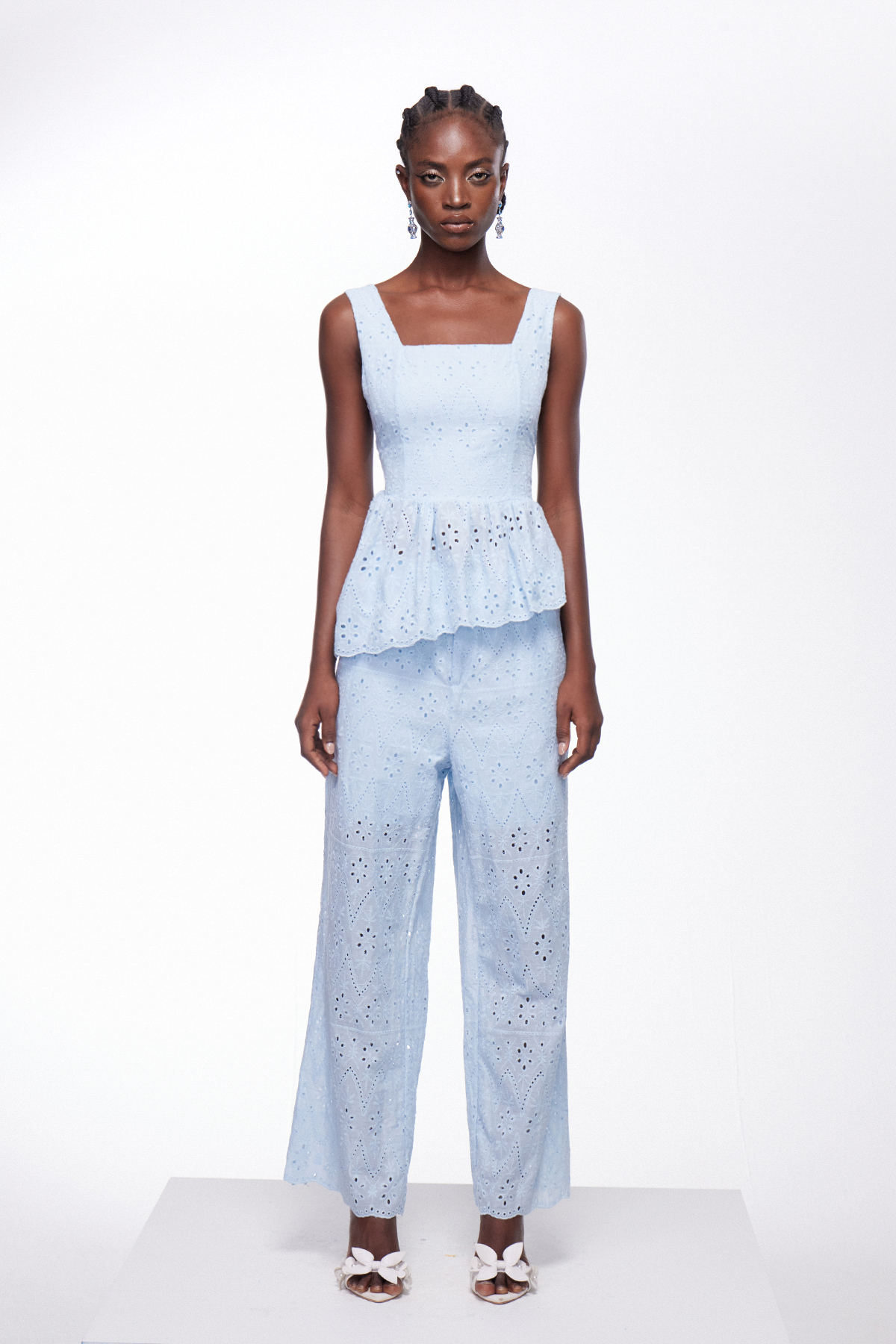 Ignat Ruffle Lace Pants Set