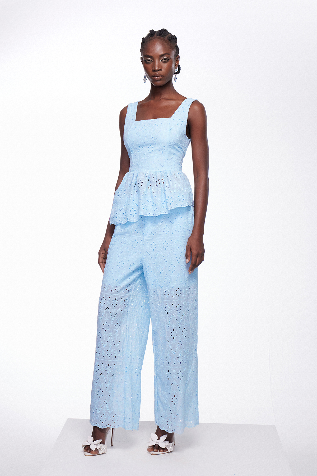 Ignat Ruffle Lace Pants Set