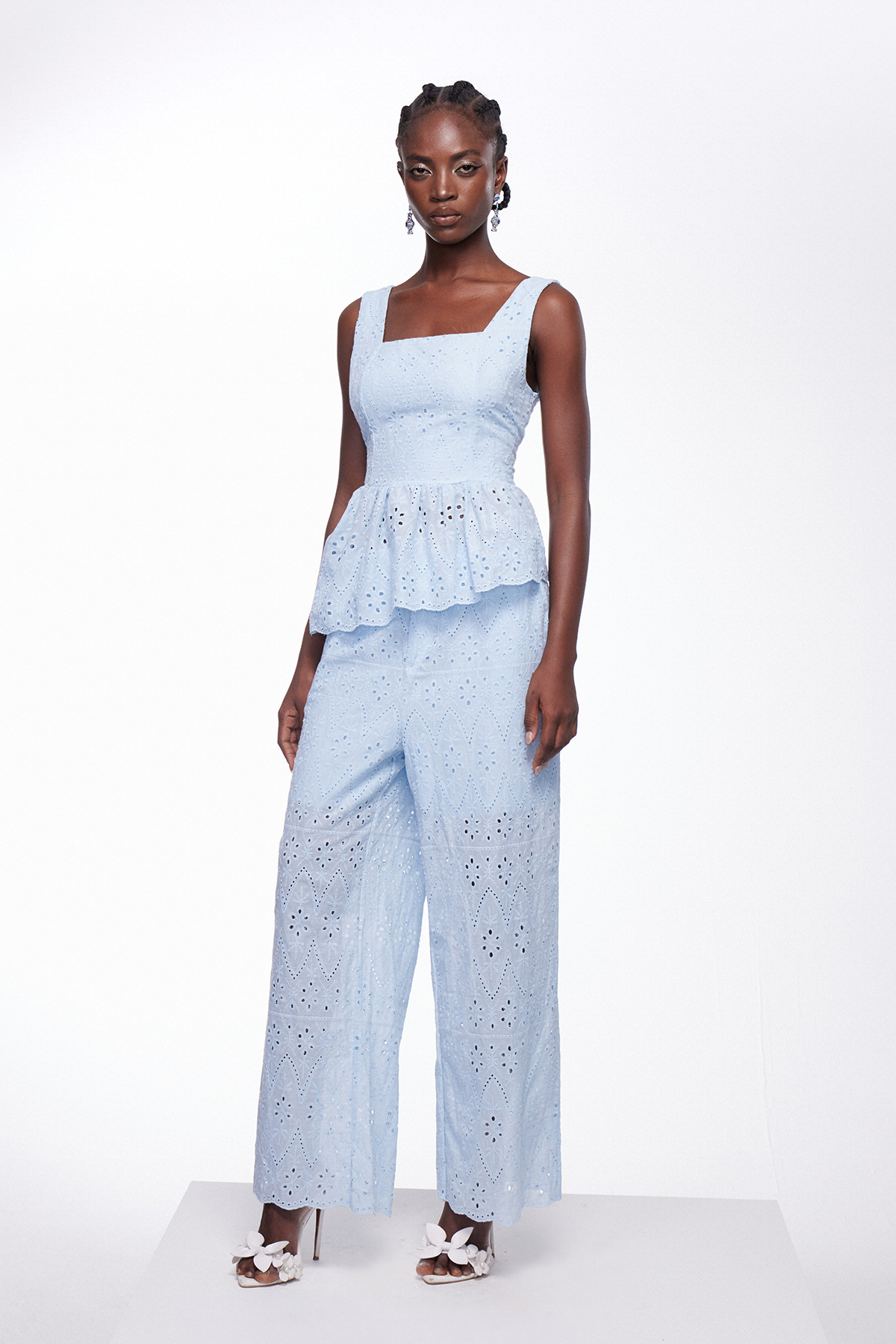 Ignat Ruffle Lace Pants Set