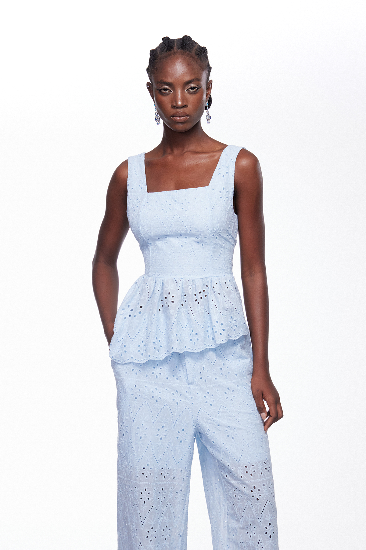 Ignat Ruffle Lace Pants Set