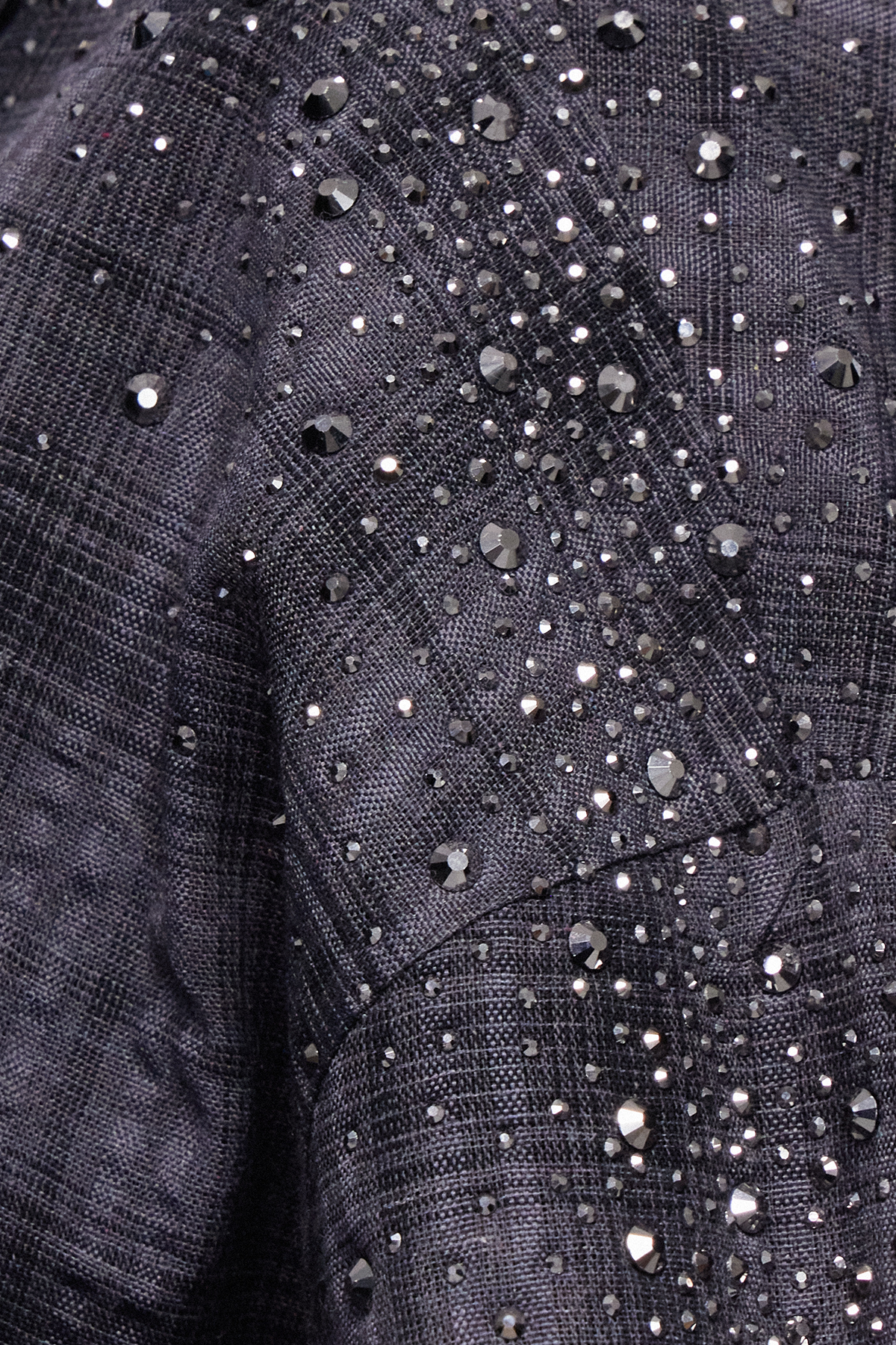 Ihab Rhinestone Grid Shirt