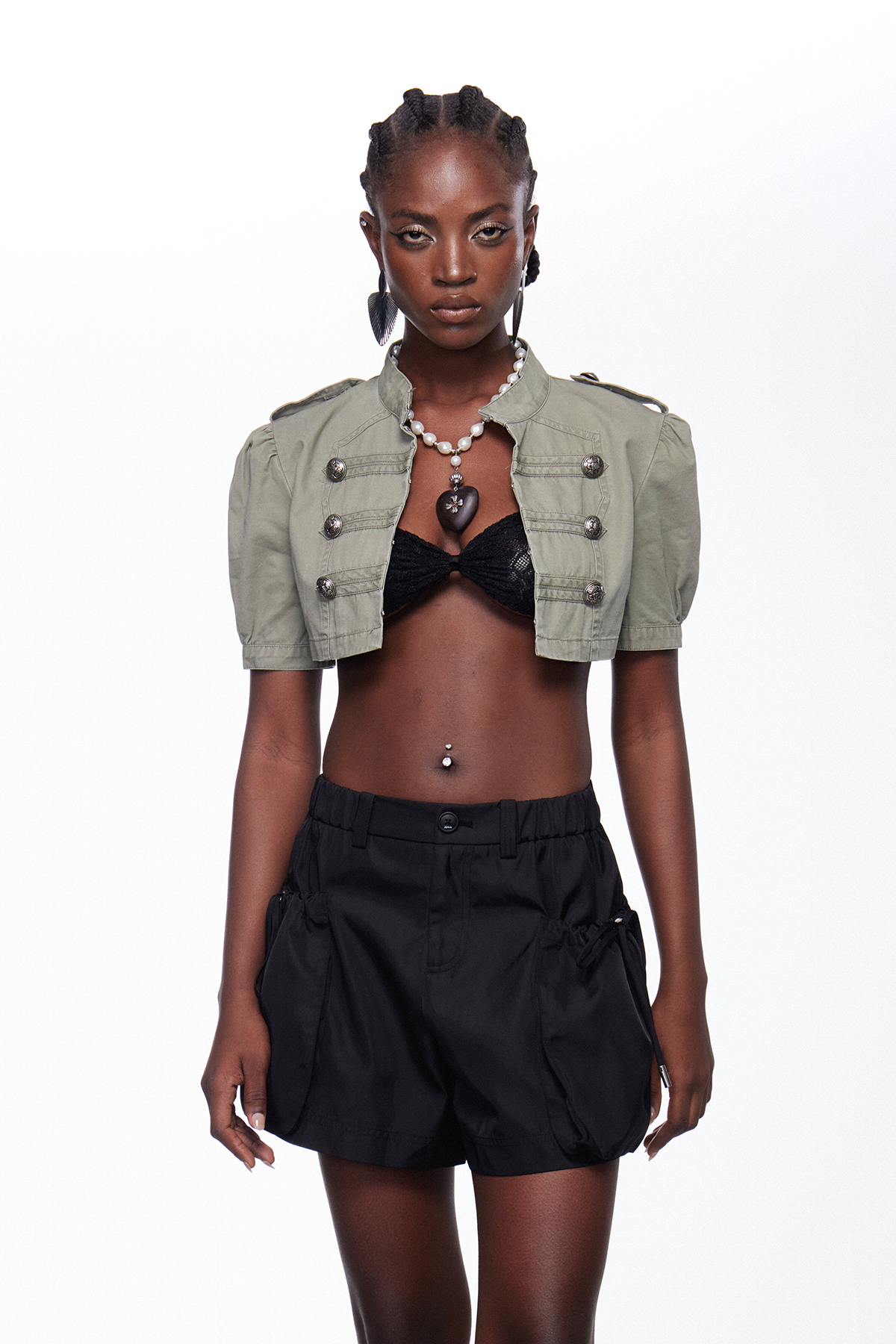 Ihsan Crop Napoleon Jacket
