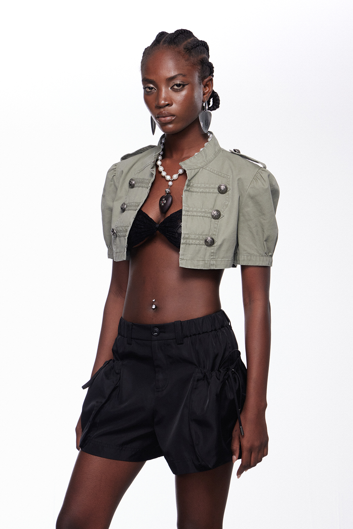 Ihsan Crop Napoleon Jacket