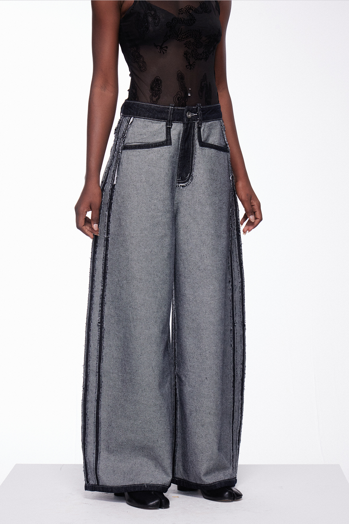 Iines Deconstruct Fringe Jeans
