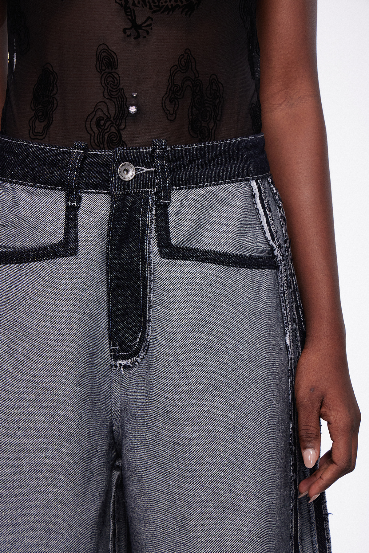 Iines Deconstruct Fringe Jeans