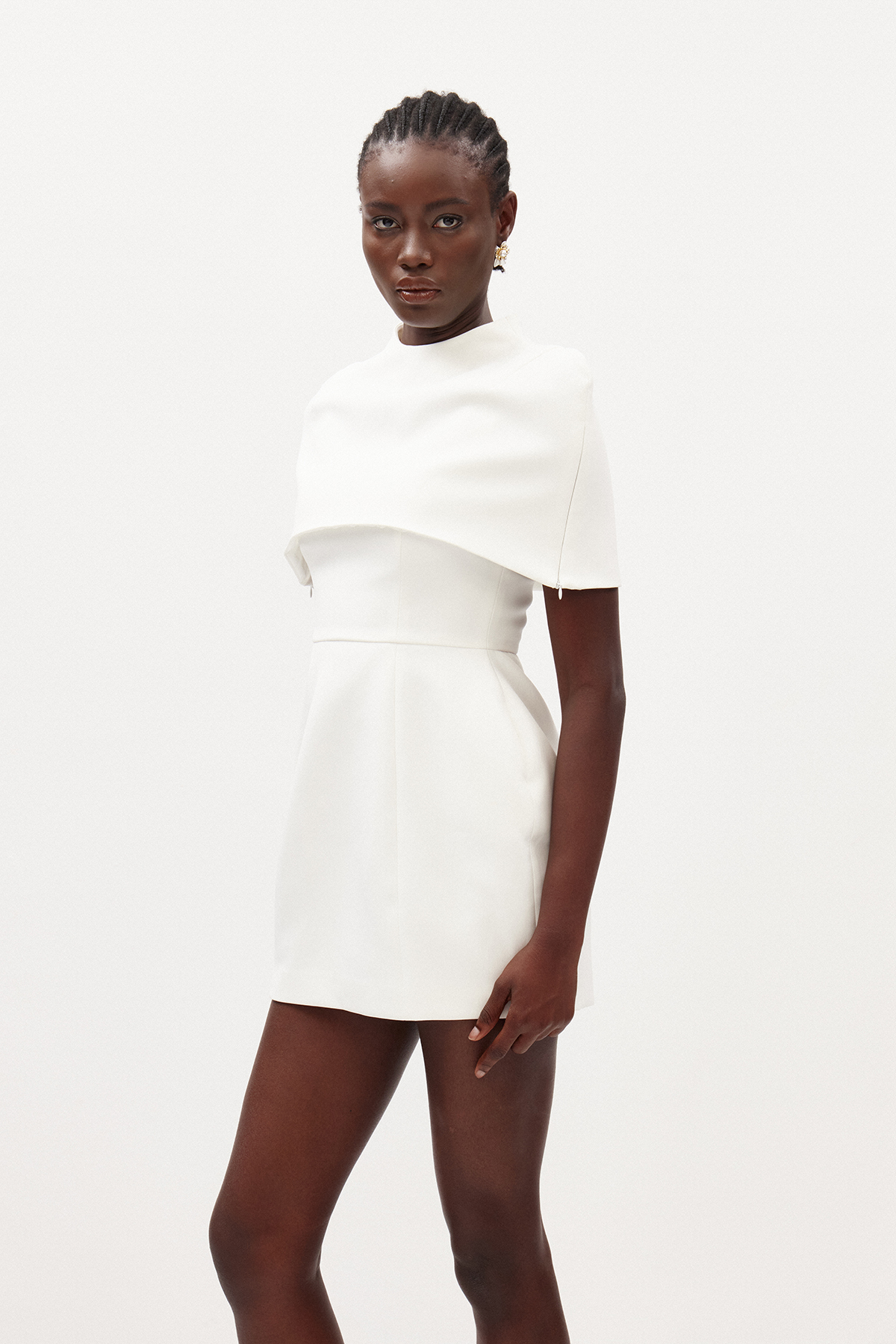 Ike Shawl Two Piece Mini Dress