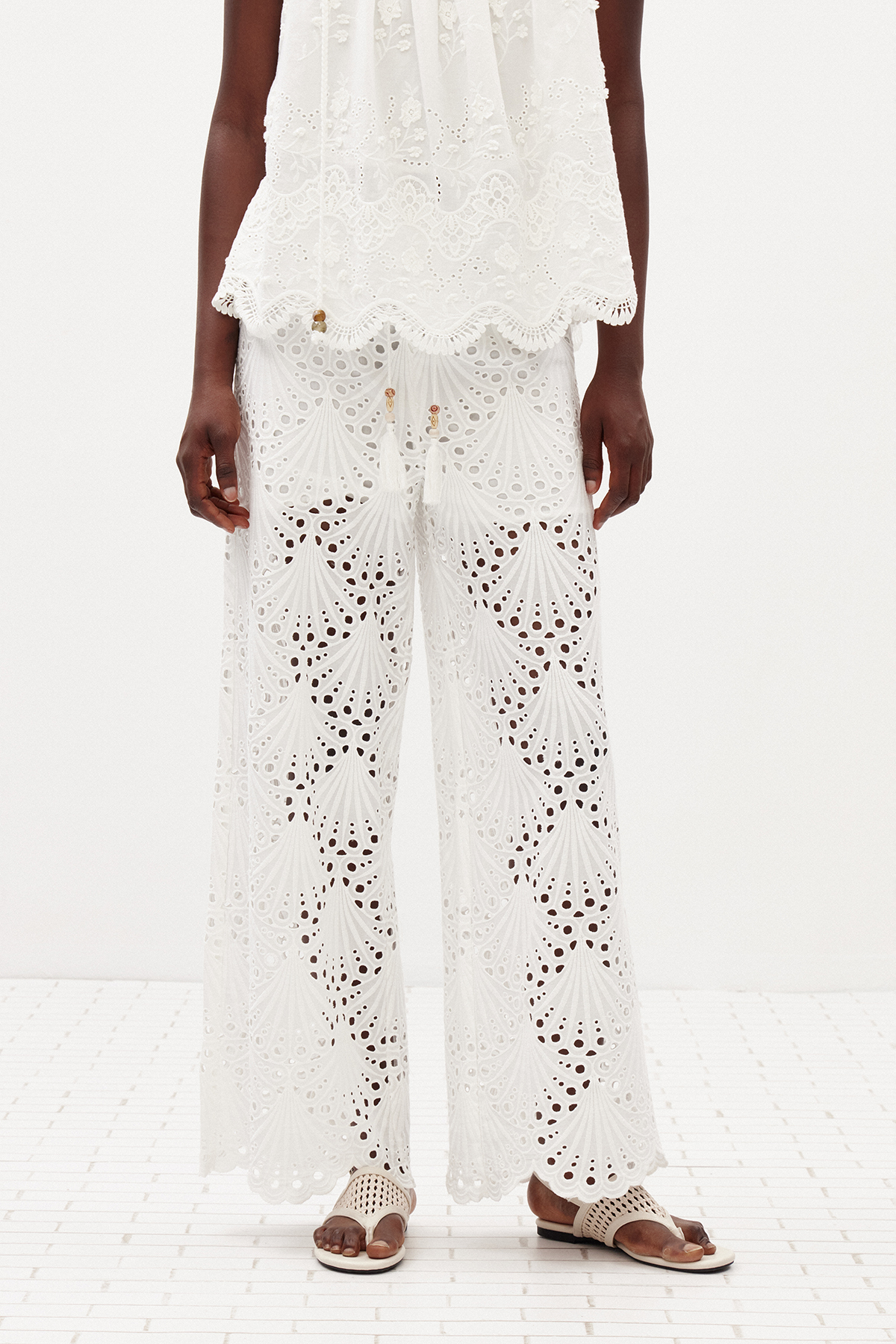 Ilanit Lace Wide Leg Pants