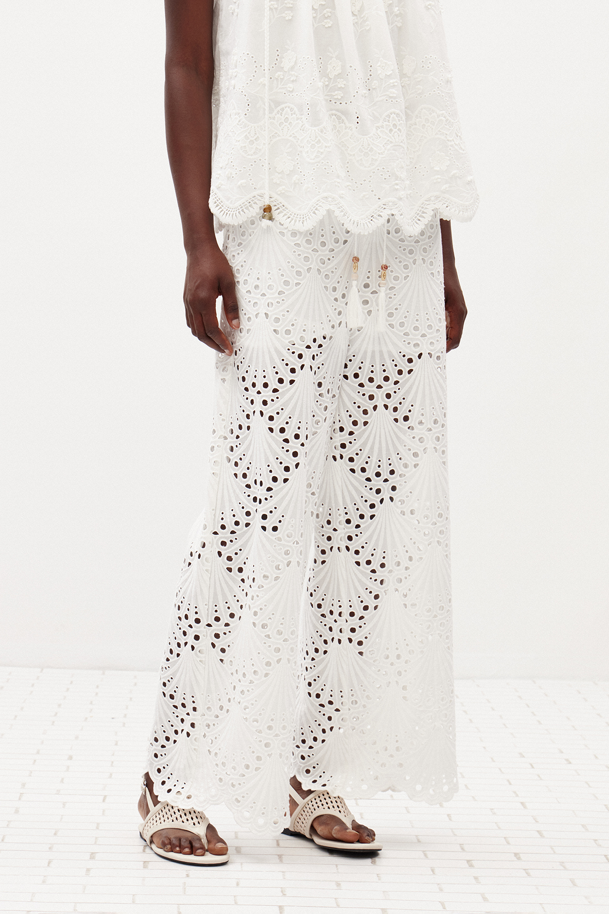 Ilanit Lace Wide Leg Pants