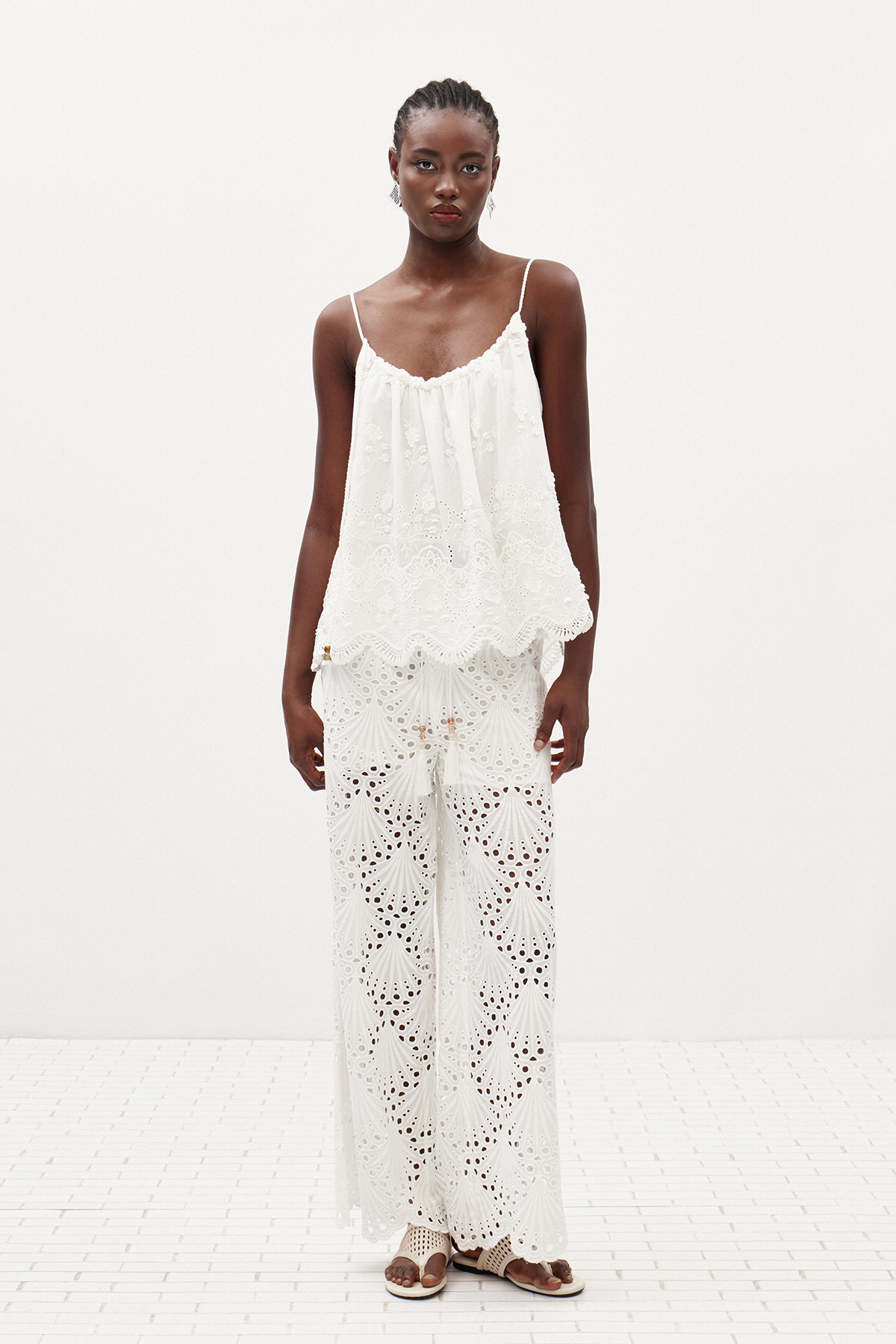 Ilanit Lace Wide Leg Pants