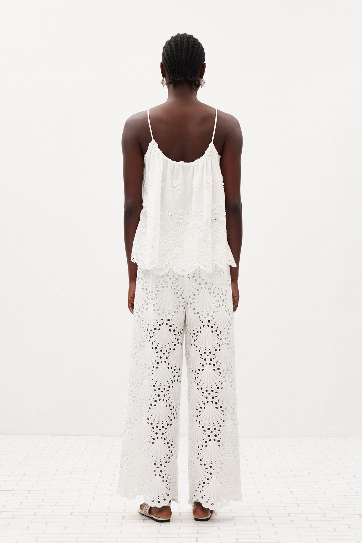 Ilanit Lace Wide Leg Pants