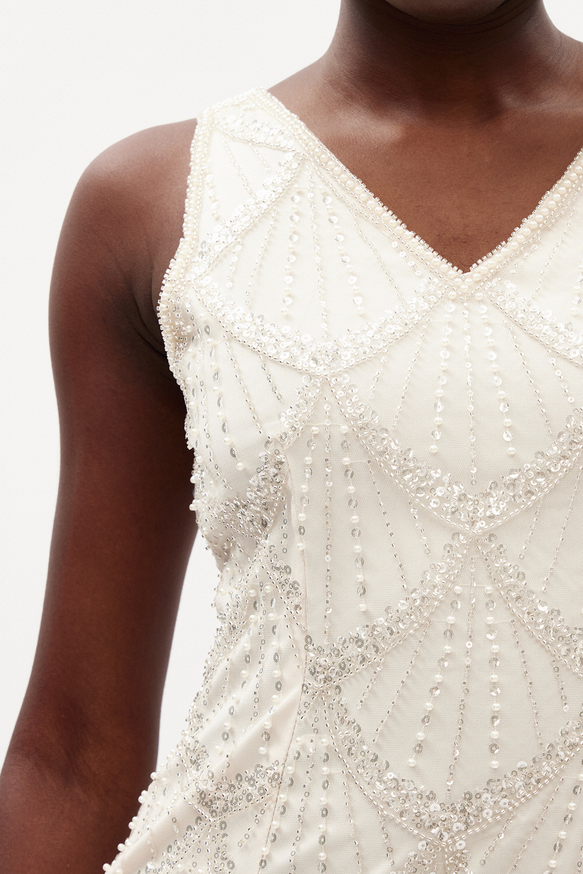 Ilar Sleeveless Embellished Maxi Dress