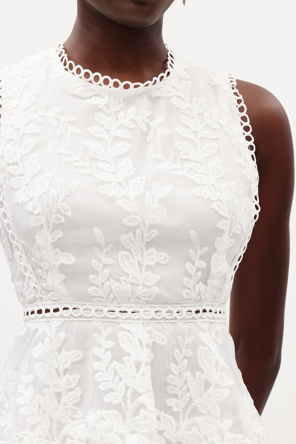 Ilaria Embroidered Tiered Maxi Dress