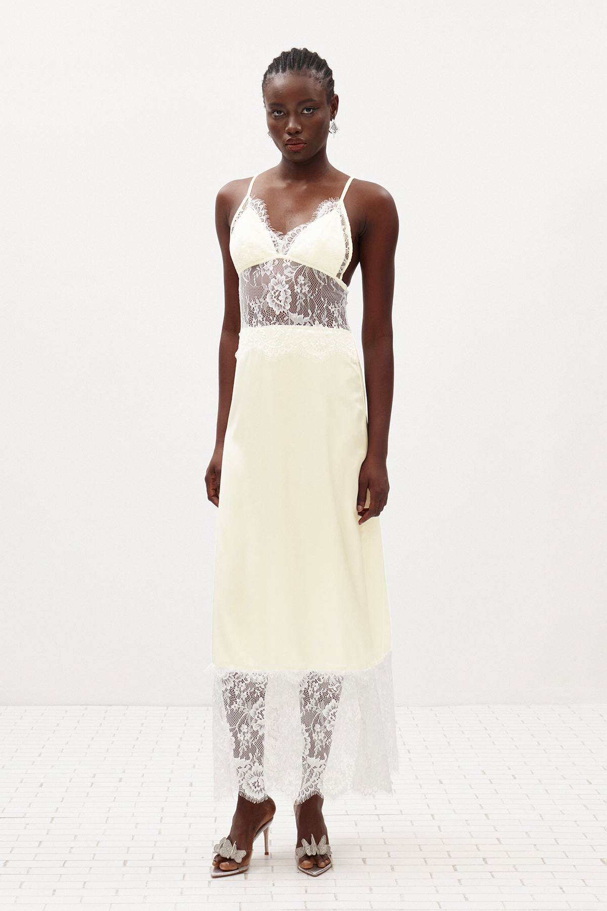 Ilda Spaghetti Lace Maxi Dress