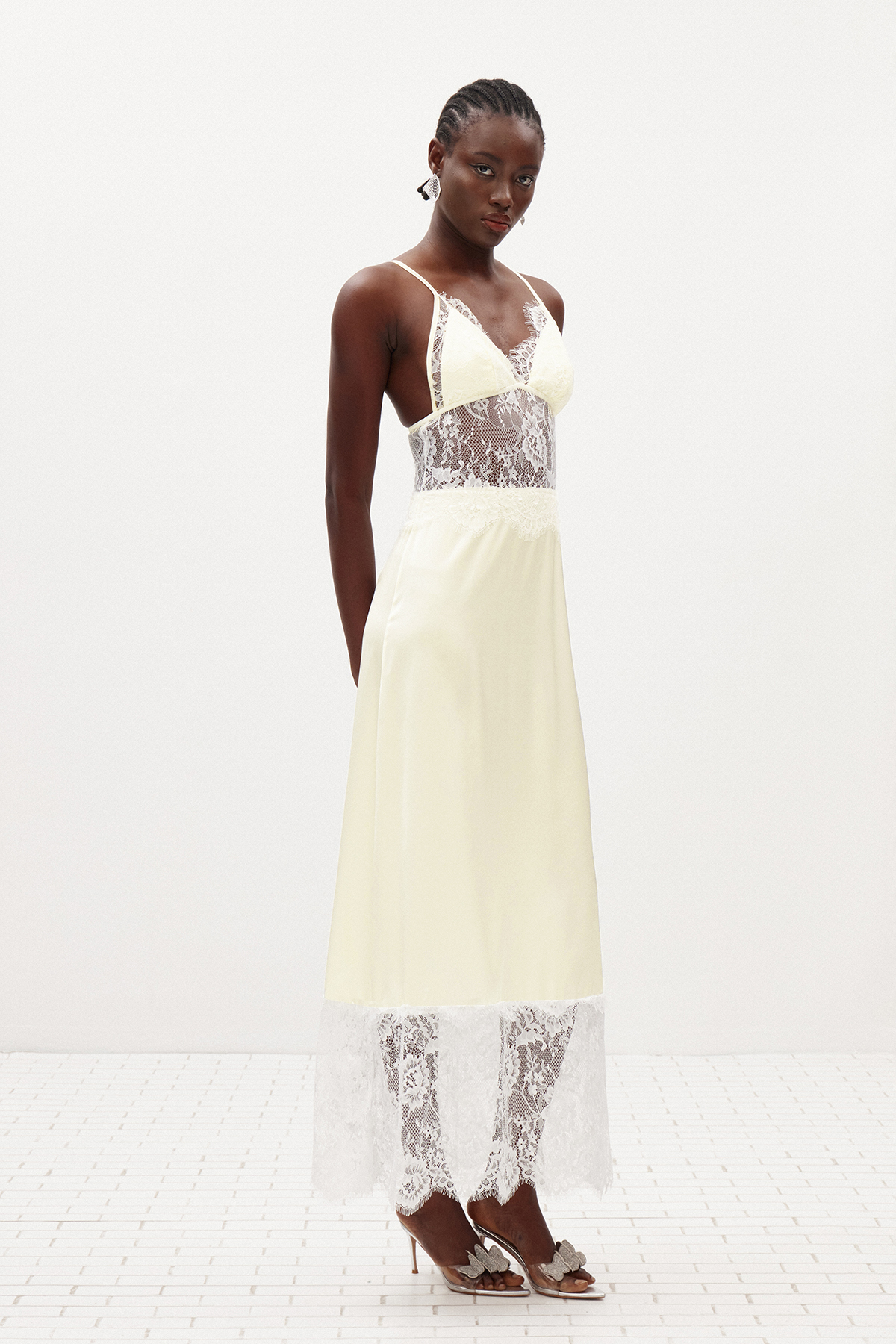 Ilda Spaghetti Lace Maxi Dress