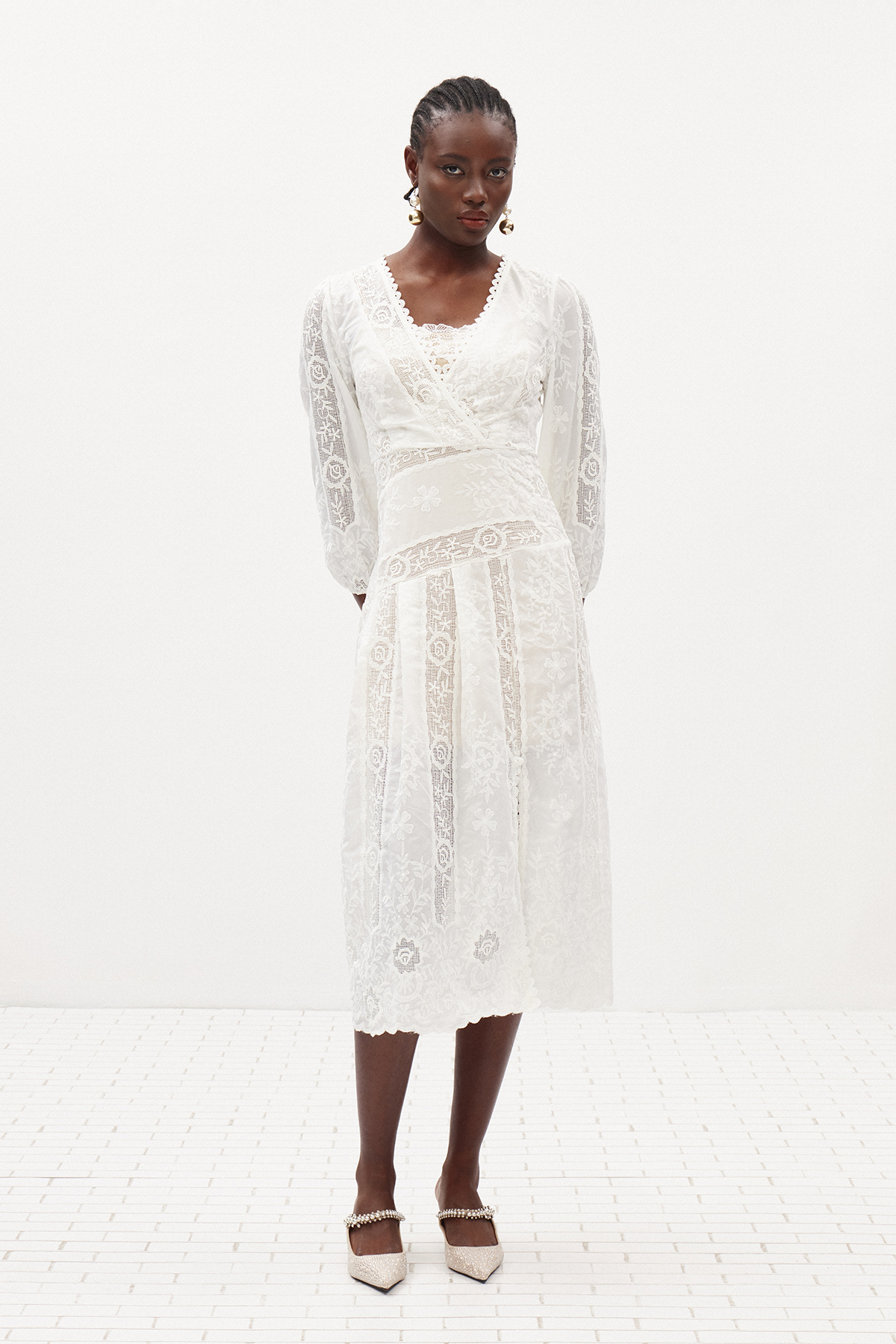Ileen Two Piece Lace Midi Dress