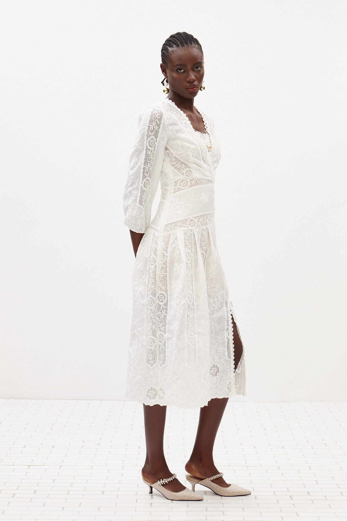 Ileen Two Piece Lace Midi Dress