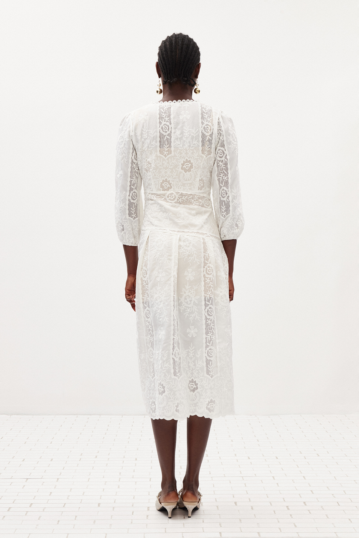 Ileen Two Piece Lace Midi Dress
