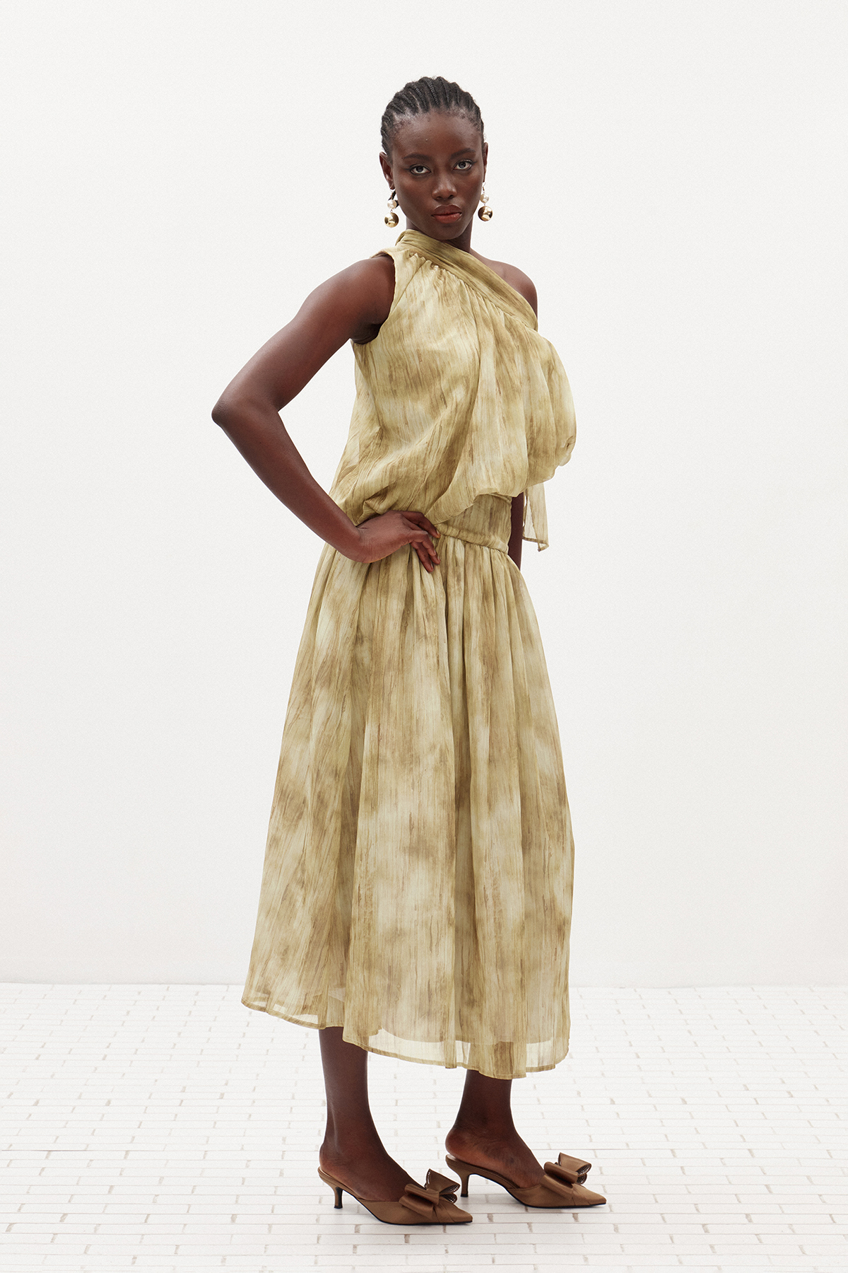 Ilene One Shoulder Tie Dye Skirt Set