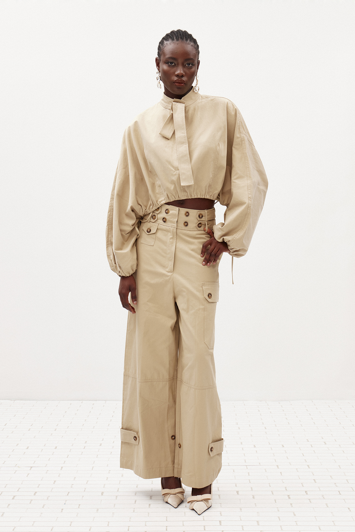 Ilhana Batwing Sleeve Pants Set