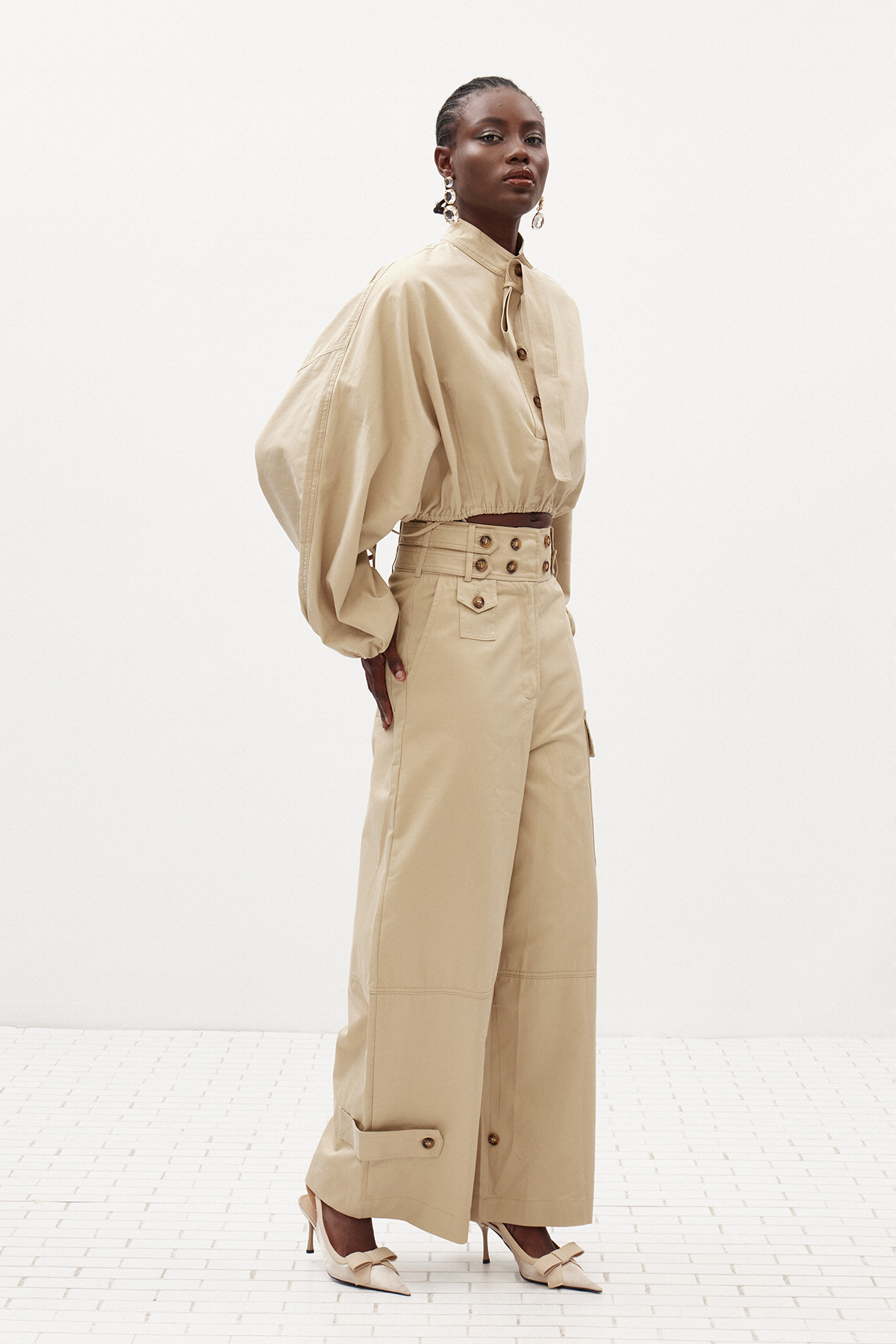 Ilhana Batwing Sleeve Pants Set