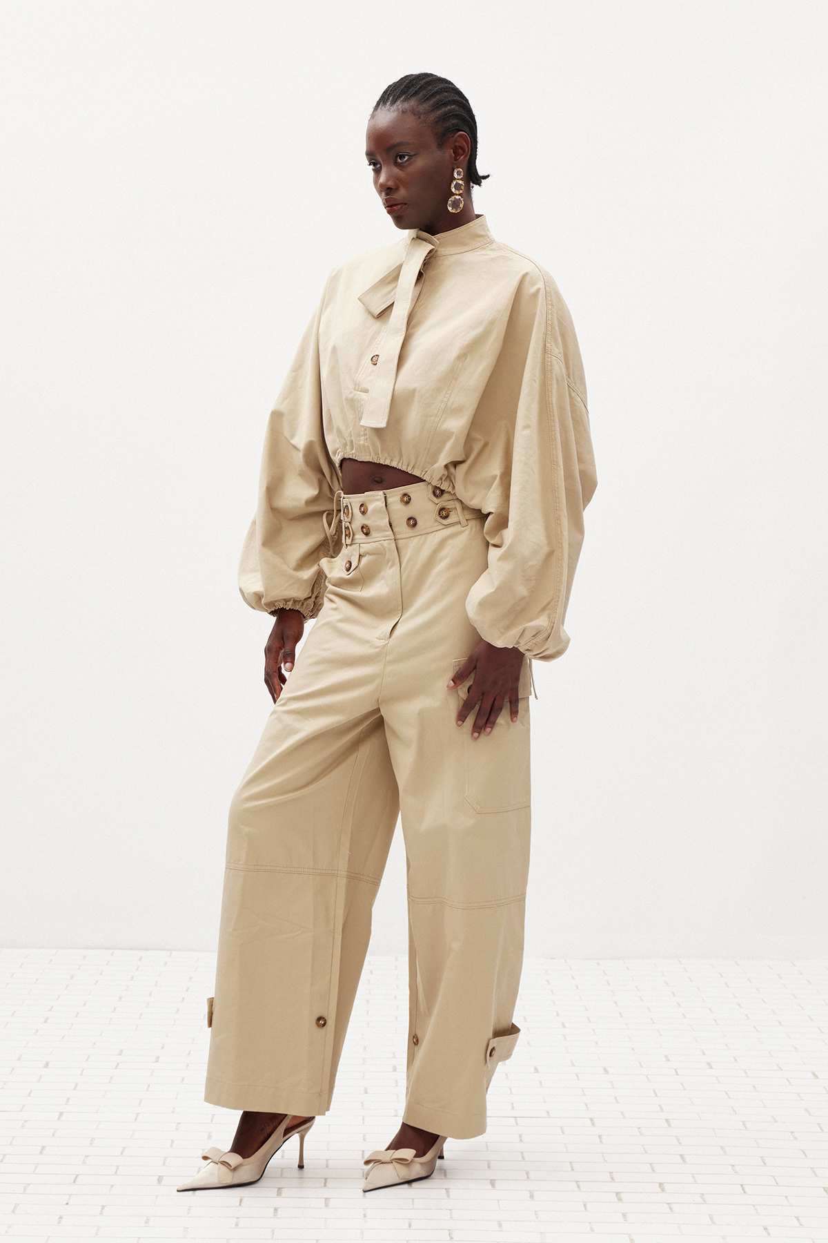Ilhana Batwing Sleeve Pants Set